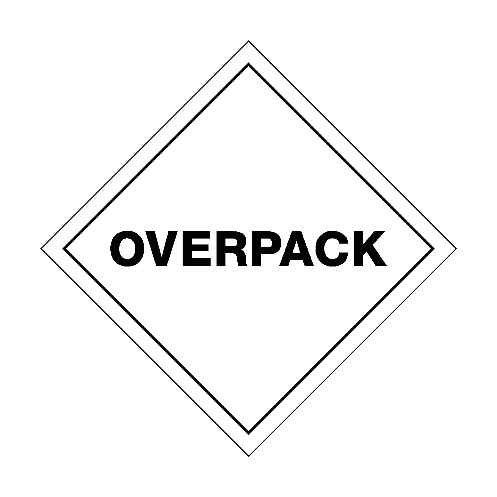 Overpack Sign | PVC Safety Signs