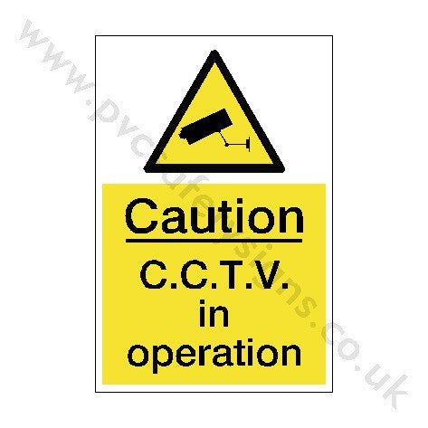 CCTV In Operation Sign - PVC Safety Signs