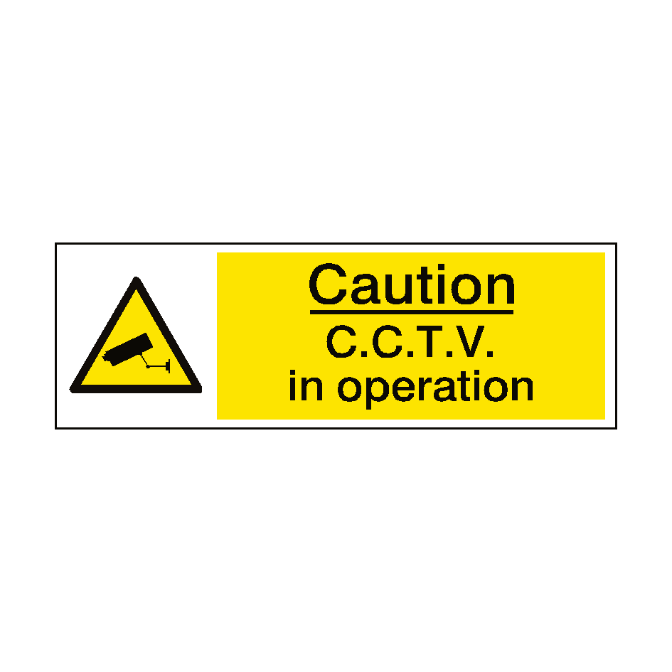 CCTV In Operation Hazard Sign | PVC Safety Signs