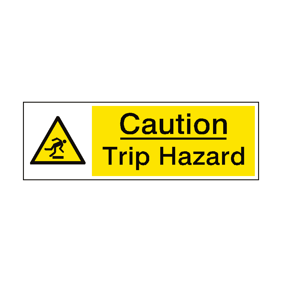 Caution Trip Hazard Sign | PVC Safety Signs