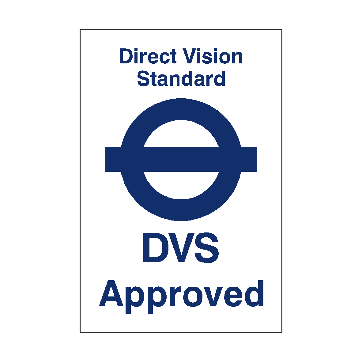 Direct Vision Standard Logo Sticker | PVC Safety Signs