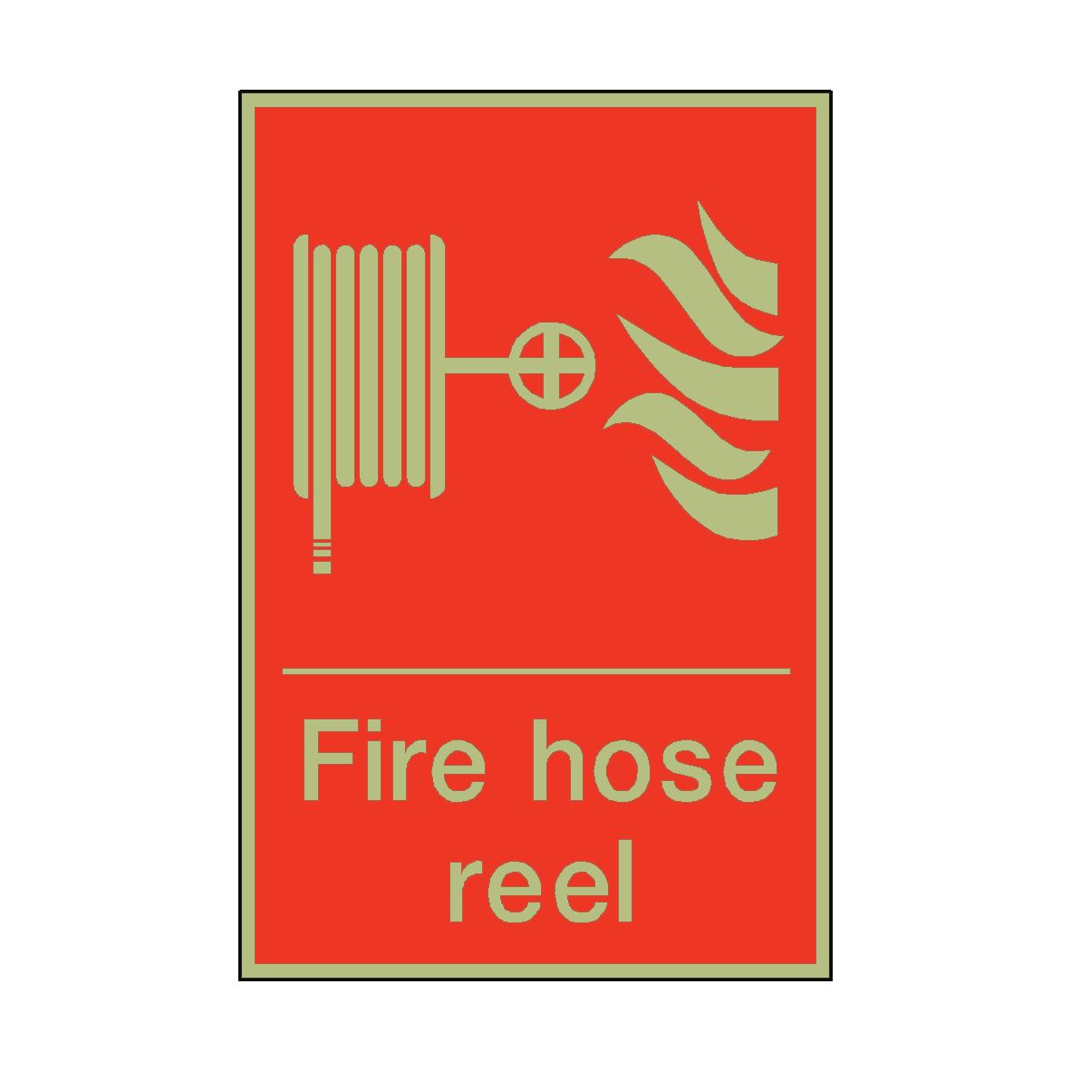 Photoluminescent Fire Hose Reel Sign | PVC Safety Signs